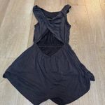 Silence + Noise Urban Outfitters Gray Sleeveless Twist Back Romper Photo 5