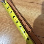 VTG Brighton Leopard‎ Cheetah Leather Skinny Belt Women 32 Silver Buckle 37” Photo 5