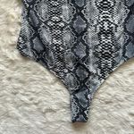 superdown Sara Underwire Bodysuit Adjustable Straps White Snake S NWT New Photo 5