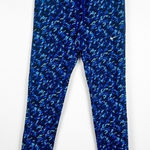 Nike  Cropped Athletic Leggings Blue Sz‎ S Photo 0