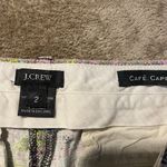 J.Crew  Pants Womens 2 Cafe Capri Multicolor Paisley Low Rise Straight Leg Dress Photo 1