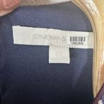 Jonathan Simkhai Long Sleeve Faux Wrap Mini Dress Plus Size 22 Blue Print Photo 7