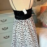 Blondie Nites Esther Ramirez Black Sequin Ruffle Lining White Polka Dot Womens 7 Photo 6