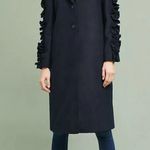 Anthropologie The fifth label ruffled sleeve coat Blue Size M Photo 5