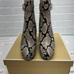 Michael Kors Parker Snake Embossed Faux Leather Platform Boots Photo 2