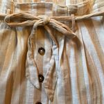 Hollister Two Piece Tank Top and Skirt Set, White and Gold Stripe, Size M Photo 8