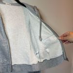 Brandy Melville John Galt Brandy Women's Cropped Full Zip Hoodie Sweatshirt Gray  One Size Small Photo 9