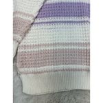 Aeropostale  Sweater Womens S  Multicolor  Striped Casual Preppy Open Knit Top Photo 3