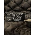 Wilson Brown Leather Jacket Heavy Coat Womens S Faux Fur Hood Boho Gorp Penny Photo 7