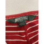 American Eagle  PJ Pants Women Medium Red Striped Holiday Pajama Bottom Stretch Photo 2