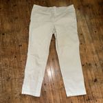 Loft tan minimalist size 12 Modern Chino business casual crop pants Photo 0