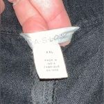 Caslon  Linen Blend High Waist‎ Wide Leg Pants Black XXL Pull-On Sustainable EUC Photo 9