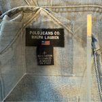 Like New Vintage Polo Jeans Co Ralph Lauren Overall Shorts Blue Photo 4