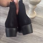 Wonders Black Ankle Boots 9 Women’s Wedge Leather Chelsea Booties Photo 6