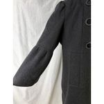 Miss Sixty Wool Blend Military Coat Gray XL Funnel Neck Bell Sleeves Mod Photo 11