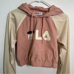 FILA Isha Crop Hoodie Jumper Training Top Misty Rose M Photo 3