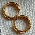 Deal Of The Day/15mm Huggies/ Gold Over Sterling Silver Photo 5