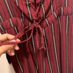 Hollister Burgandy Striped Jumpsuit Photo 4