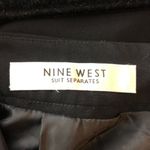 Nine West Pencil Skirt Faux Wrap Draped Lined Black 2 Photo 2