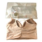 Neiwai Ballet Ruched Bra Top Strappy Sweet Apricot Beige S Photo 1