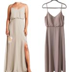 Birdy Grey Elegant  taupe / neutral bridesmaid cocktail formal dress, chiffon Photo 1