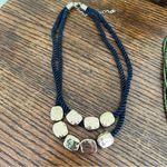 Necklace bundle of 3 navy, gold, green, shell Photo 9