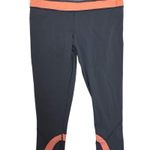 Lululemon  Run Inspire Crop II Leggings in Heathered Gray/Orange RARE Size 6 Photo 1