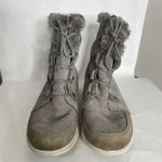 Sorel  Explorer Joan Gray Suede Waterproof Ankle Snow Winter Boots Sz EU 41 US 10 Photo 1