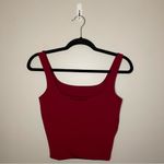 SheIn Square Neck Crop Cami Tank Top, Red, Size S, NWOT Photo 2