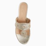 Jack Rogers Jacks Stacked Mid Wedge 10 Platinum Sandals Photo 2