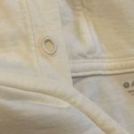 Athleta  Cream V-Neck Cotton Hoodie oversized Photo 4