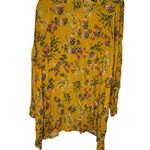 ETWO Floral Yellow Women's Dress Large Photo 3