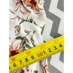 Ember White Floral Sheer Blouse with Lining – Women’s Medium Photo 3