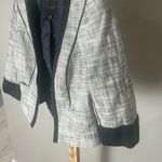 The Limited  Gray Plaid Cropped Blazer with Black Trim Size XS Photo 4