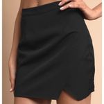 Tobi Black Slit Mini Skirt Photo 0