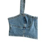 LOVE TRENDS Denim Crop Tank Top Size Medium NEW NWT Blue Photo 5