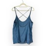 Thread Supply Women’s Large Medium Wash Blue Tank Top Shirt Racerback Photo 1