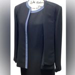 Amanda Smith 2 piece dress. Size 16. Black with blue trim. Photo 1