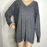 Apt. 9  Gray V Neck Knit Sweater Photo 0