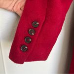 Reformation NWT Lucas Long Wool Coat Jacket in Lipstick Red Sz Large Photo 6