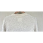 Free People We The Free Women's M Cream Knit Button Front Cropped Cardigan Soft Photo 4