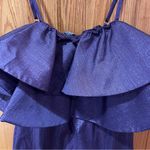 ZARA  Ruffled Ruffle Metallic Thread Mini Cocktail Dress in Purple Size‎ Small Photo 13