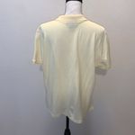 Karen Scott  yellow cotton collared polo top Photo 3