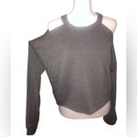 Stylish Gray Cold Shoulder Top Photo 3