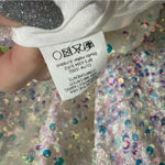 Show Me Your Mumu  Studio Halter Jumpsuit In White Sparkle Sequins Photo 11