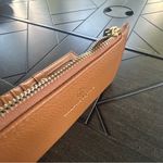 Nanette Lepore  tan pebbled leather minimalist ladies wallet neutral preppy Photo 2