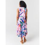 Tuckernuck Oliphant Pink Floral Tropical Ruffle Tiered Mini Dress Size Small Photo 1