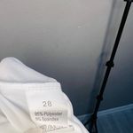 None White Plunging Vneck Pants Jumpsuit Size Large Photo 7