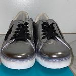 NIB Anna Gray/Black Star Cutout Sneakers 8 Gray Photo 1