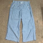 Athleta Cabo Linen Wide Leg Pant Chambray Blue 6 Photo 3